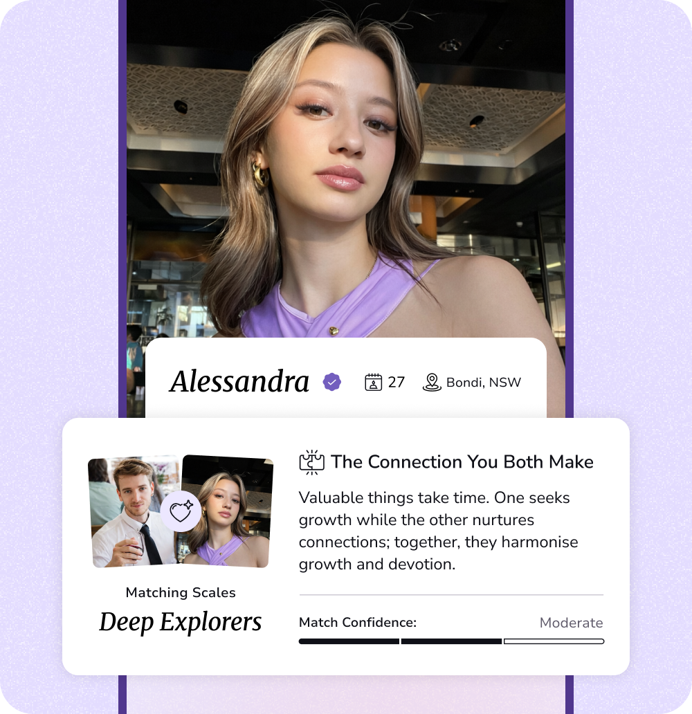 Match recommendation card